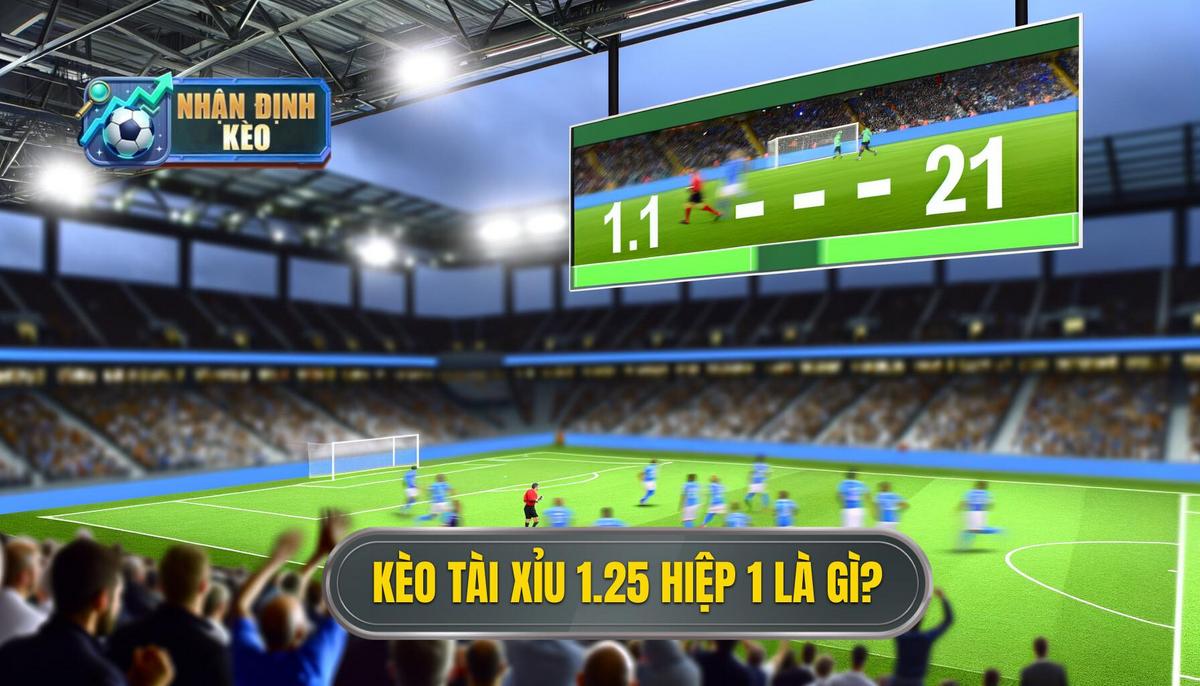 Kèo tài xỉu 1.25 hiệp 1 là gì_