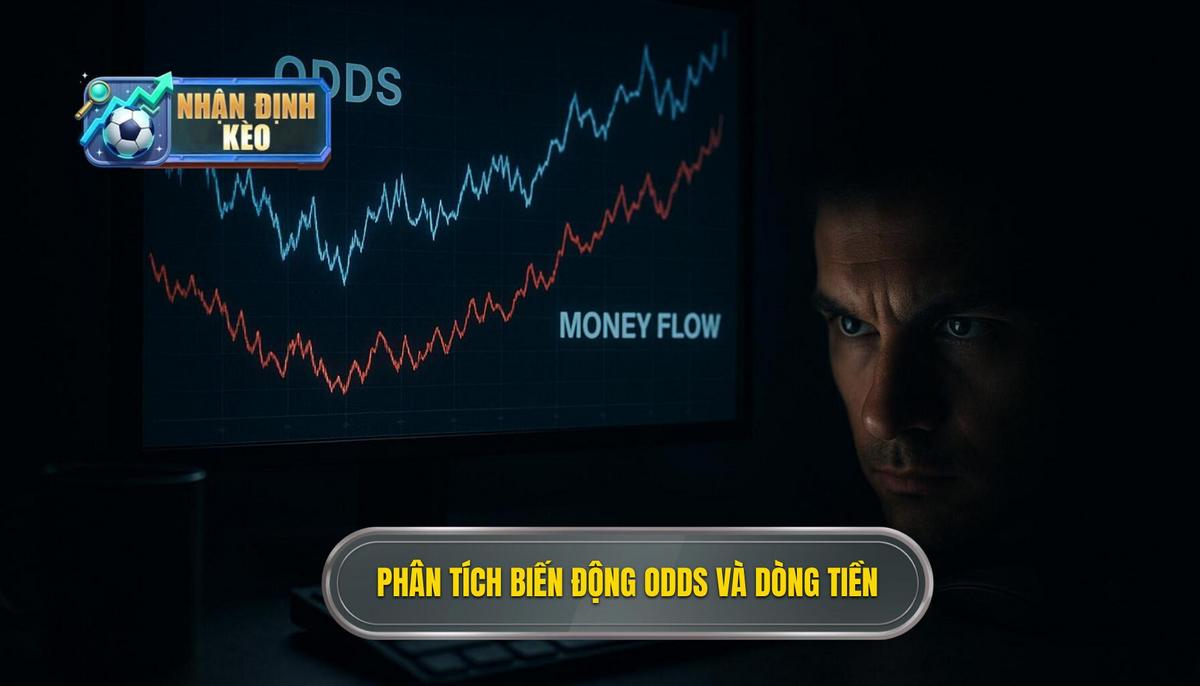 Phân tích biến động Odds và dòng tiền trong kèo trực tiếp