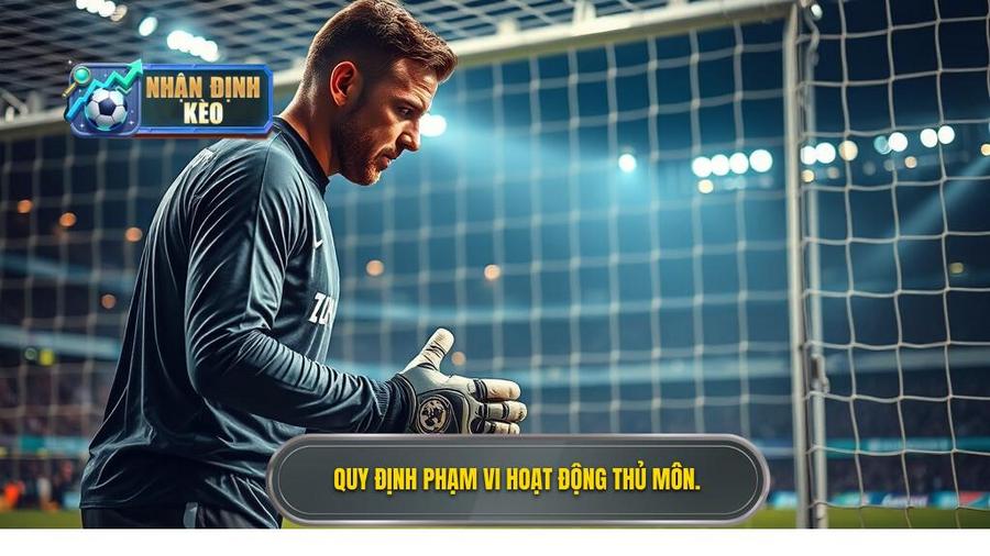 1. Quy định phạm vi hoạt động thủ môn.