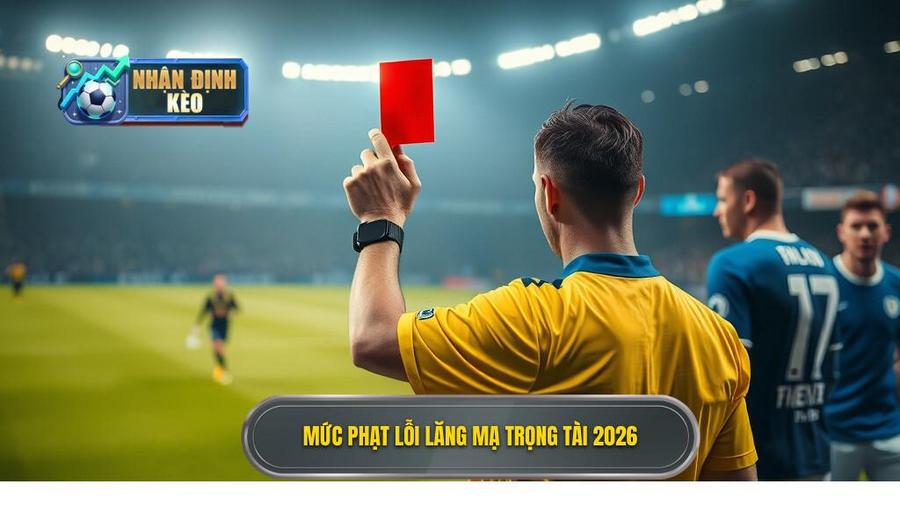 2. Mức phạt lỗi lăng mạ trọng tài 2026